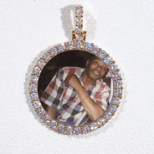 3D CIRCLE CUSTOM PICTURE PENDANT SMALL SIZE