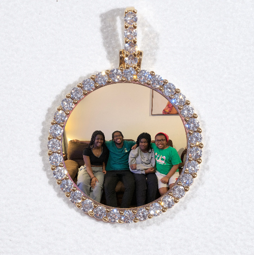 3D CIRCLE CUSTOM PICTURE PENDANT SMALL SIZE