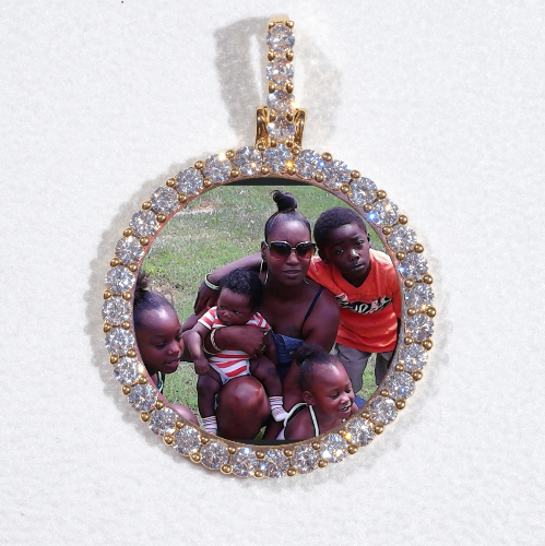 3D CIRCLE CUSTOM PICTURE PENDANT SMALL SIZE