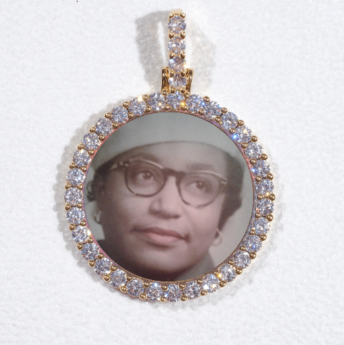 3D CIRCLE CUSTOM PICTURE PENDANT SMALL SIZE