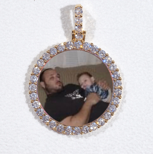 3D CIRCLE CUSTOM PICTURE PENDANT SMALL SIZE