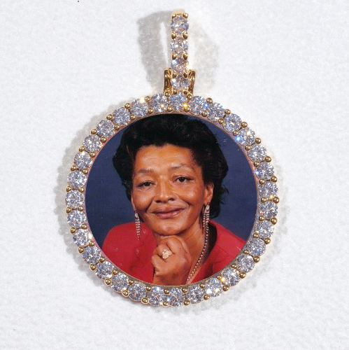 3D CIRCLE CUSTOM PICTURE PENDANT SMALL SIZE
