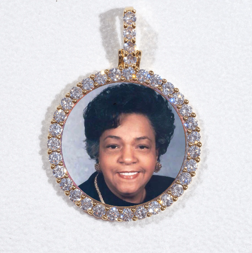 3D CIRCLE CUSTOM PICTURE PENDANT SMALL SIZE