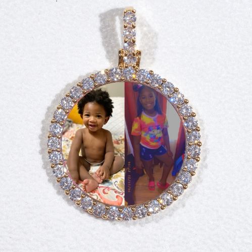 3D CIRCLE CUSTOM PICTURE PENDANT SMALL SIZE