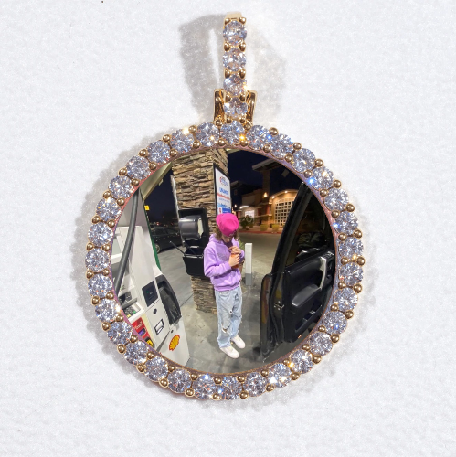 3D CIRCLE CUSTOM PICTURE PENDANT SMALL SIZE