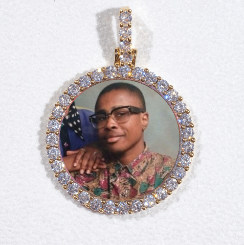 3D CIRCLE CUSTOM PICTURE PENDANT SMALL SIZE