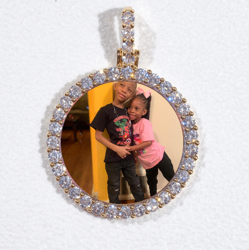 3D CIRCLE CUSTOM PICTURE PENDANT SMALL SIZE