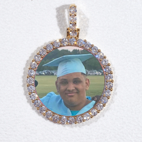 3D CIRCLE CUSTOM PICTURE PENDANT SMALL SIZE