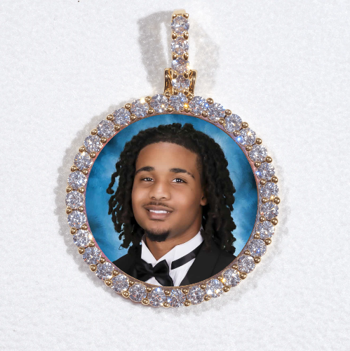 3D CIRCLE CUSTOM PICTURE PENDANT SMALL SIZE