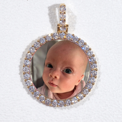 3D CIRCLE CUSTOM PICTURE PENDANT SMALL SIZE