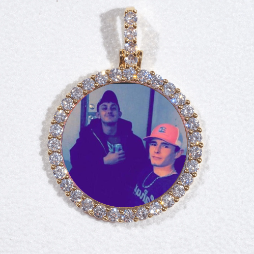 3D CIRCLE CUSTOM PICTURE PENDANT SMALL SIZE
