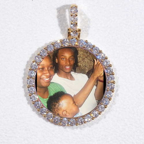 3D CIRCLE CUSTOM PICTURE PENDANT SMALL SIZE