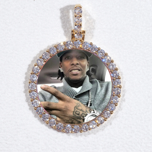 3D CIRCLE CUSTOM PICTURE PENDANT SMALL SIZE