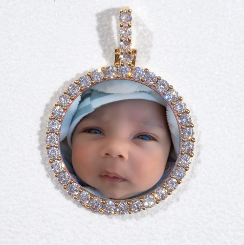 3D CIRCLE CUSTOM PICTURE PENDANT SMALL SIZE