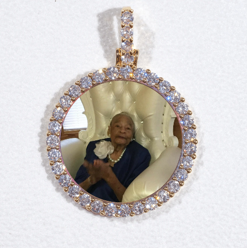 3D CIRCLE CUSTOM PICTURE PENDANT SMALL SIZE