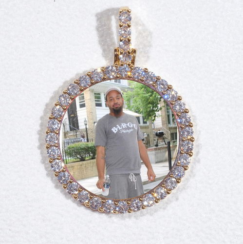3D CIRCLE CUSTOM PICTURE PENDANT SMALL SIZE