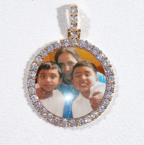 3D CIRCLE CUSTOM PICTURE PENDANT SMALL SIZE