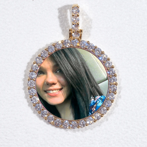 3D CIRCLE CUSTOM PICTURE PENDANT SMALL SIZE