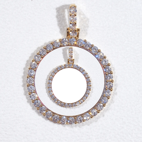 3D CIRCLE CUSTOM PICTURE PENDANT SMALL SIZE