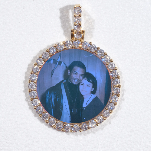 3D CIRCLE CUSTOM PICTURE PENDANT SMALL SIZE