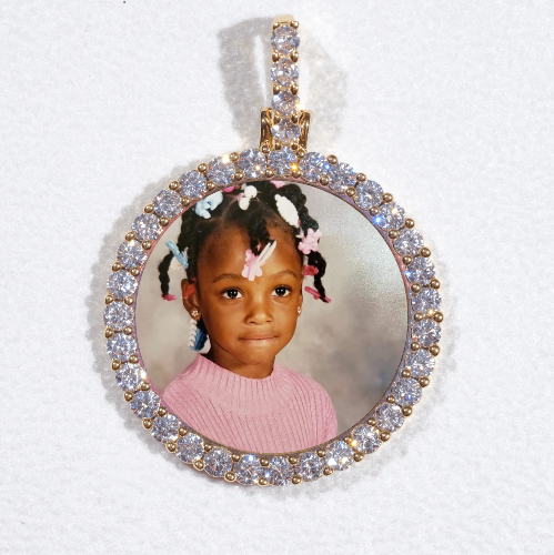 3D CIRCLE CUSTOM PICTURE PENDANT SMALL SIZE