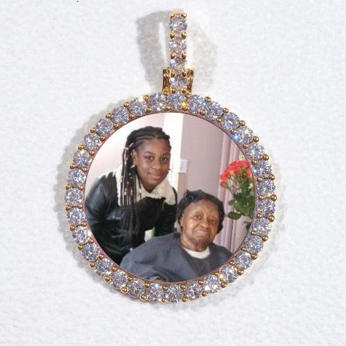 3D CIRCLE CUSTOM PICTURE PENDANT SMALL SIZE