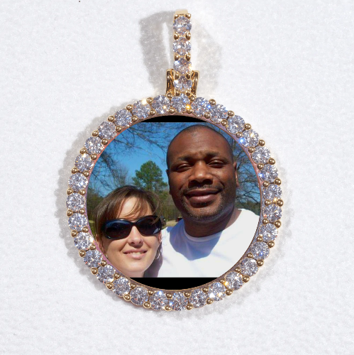 3D CIRCLE CUSTOM PICTURE PENDANT SMALL SIZE