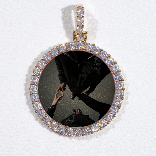 3D CIRCLE CUSTOM PICTURE PENDANT SMALL SIZE