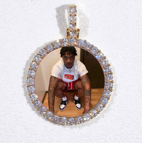 3D CIRCLE CUSTOM PICTURE PENDANT SMALL SIZE