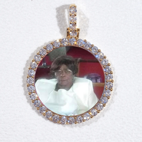 3D CIRCLE CUSTOM PICTURE PENDANT SMALL SIZE