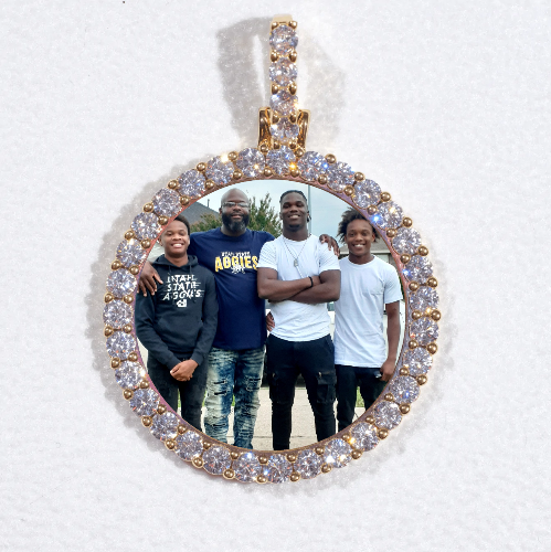 3D CIRCLE CUSTOM PICTURE PENDANT SMALL SIZE