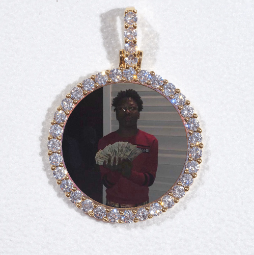3D CIRCLE CUSTOM PICTURE PENDANT SMALL SIZE