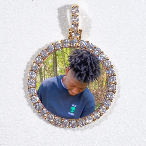 3D CIRCLE CUSTOM PICTURE PENDANT SMALL SIZE