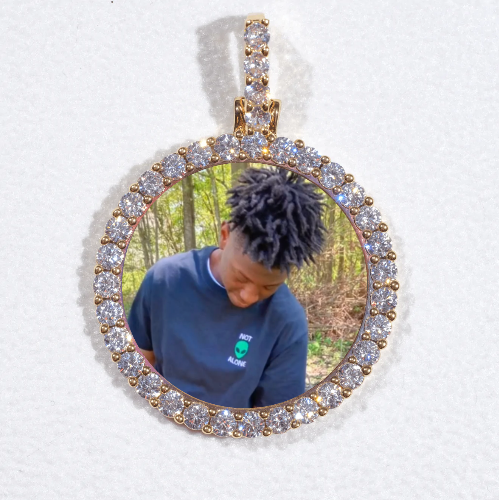 3D CIRCLE CUSTOM PICTURE PENDANT SMALL SIZE