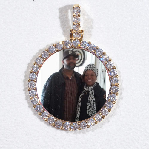 3D CIRCLE CUSTOM PICTURE PENDANT SMALL SIZE
