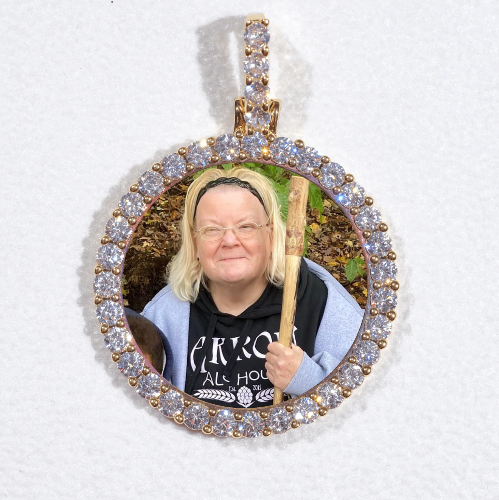 3D CIRCLE CUSTOM PICTURE PENDANT SMALL SIZE