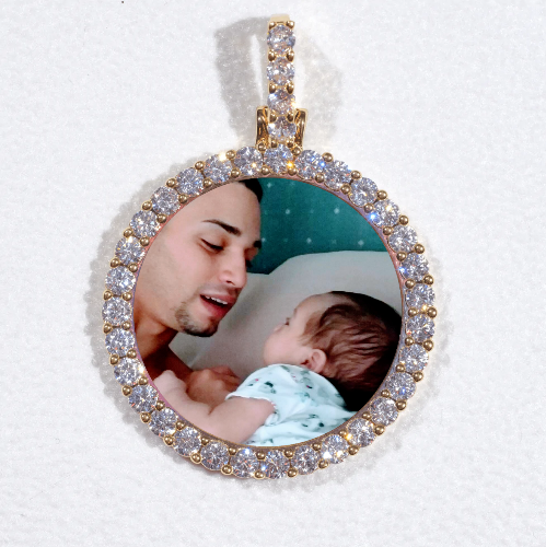 3D CIRCLE CUSTOM PICTURE PENDANT SMALL SIZE