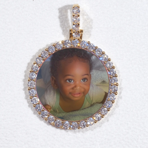 3D CIRCLE CUSTOM PICTURE PENDANT SMALL SIZE