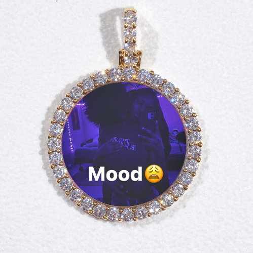 3D CIRCLE CUSTOM PICTURE PENDANT SMALL SIZE