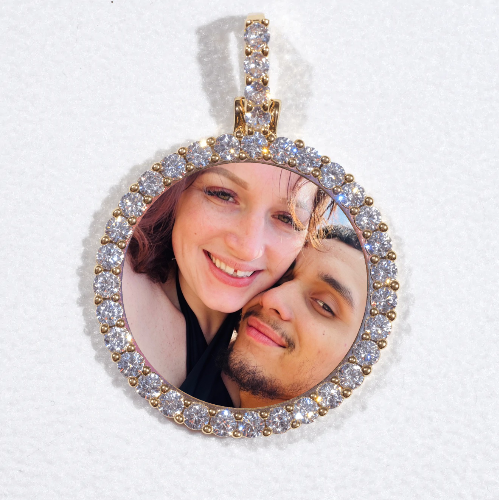 3D CIRCLE CUSTOM PICTURE PENDANT SMALL SIZE