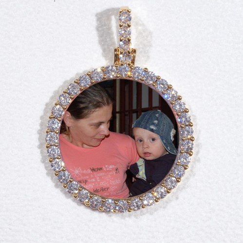 3D CIRCLE CUSTOM PICTURE PENDANT SMALL SIZE