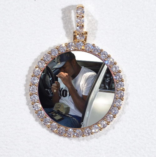 3D CIRCLE CUSTOM PICTURE PENDANT SMALL SIZE