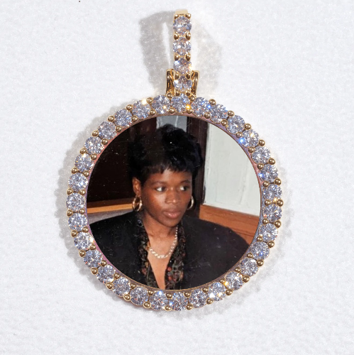 3D CIRCLE CUSTOM PICTURE PENDANT SMALL SIZE
