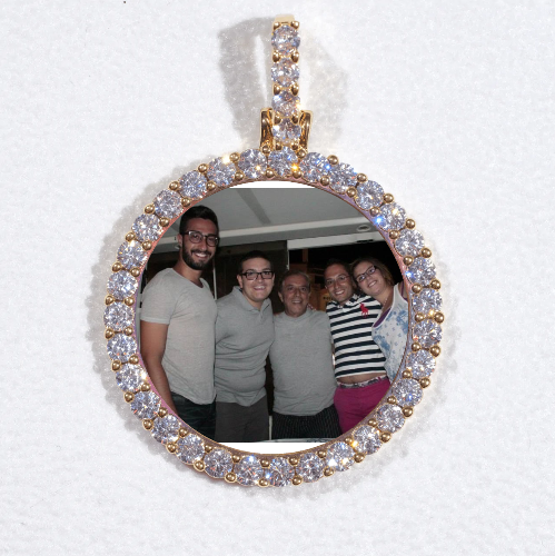 3D CIRCLE CUSTOM PICTURE PENDANT SMALL SIZE