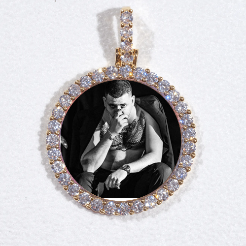 3D CIRCLE CUSTOM PICTURE PENDANT SMALL SIZE