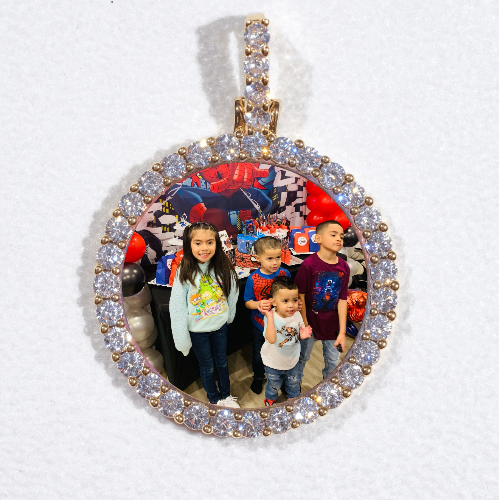 3D CIRCLE CUSTOM PICTURE PENDANT SMALL SIZE
