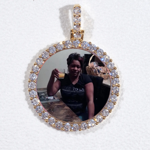 3D CIRCLE CUSTOM PICTURE PENDANT SMALL SIZE