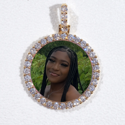 3D CIRCLE CUSTOM PICTURE PENDANT SMALL SIZE