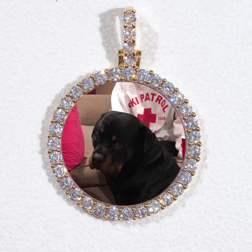 3D CIRCLE CUSTOM PICTURE PENDANT SMALL SIZE