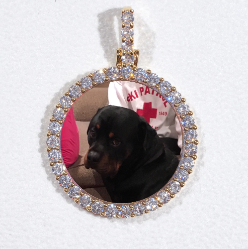 3D CIRCLE CUSTOM PICTURE PENDANT SMALL SIZE